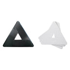 Schwarzweiße dreieckige autofahrerreflektoren ungwer stingray quikpad adapter set sradk mit zentraler auslassung und mehrlagigem weißem reflektor