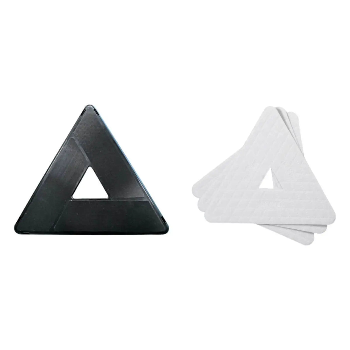 Schwarzweiße dreieckige autofahrerreflektoren ungwer stingray quikpad adapter set sradk mit zentraler auslassung und mehrlagigem weißem reflektor