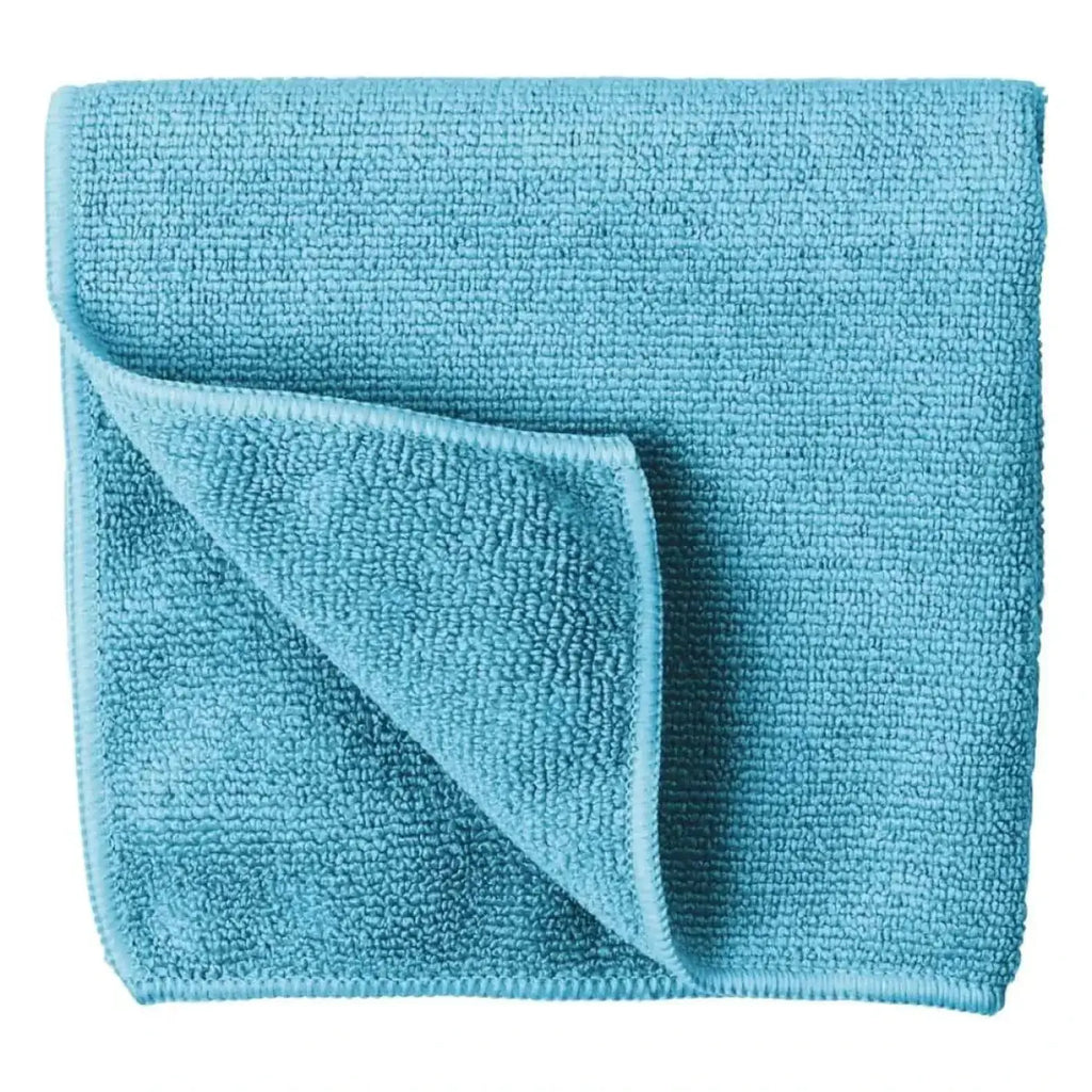 Vermop softtronic 1 microfiber-hochleistungstuch in hellblau mit texturierter, geschlossener oberfläche und sauberem rand