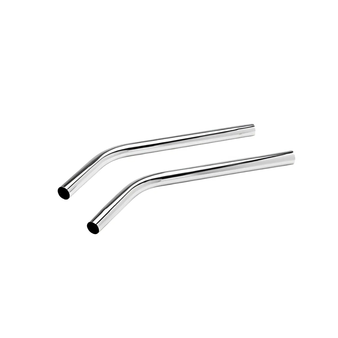 Zwei elegante chromlackierte viper edelstahlsaugrohre mit geschwungener form für car 275