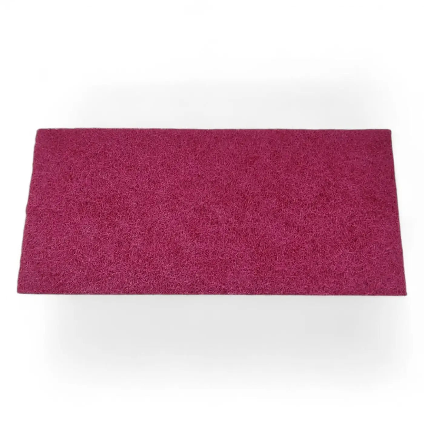 Weber melamin handpad 11,5x25 cm magentafarbenes rechteckiges abrasives pad mit faseriger struktur