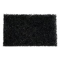 Schwarzer rechteckiger schwamm mit poröser mesh-textur als abluftfilter für wetrok monovac staubsauger