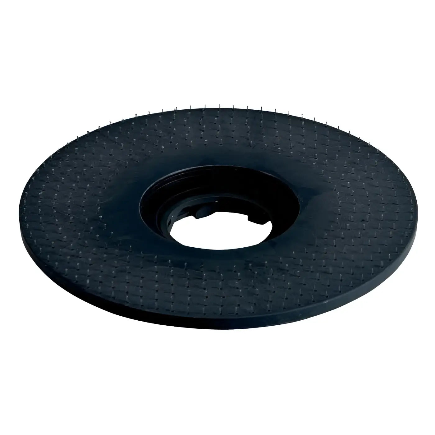 Schwarze gummi-antriebsscheibe mit strukturierter oberfläche und zentrale loch wetrok pad-antriebsscheibe 43 cm