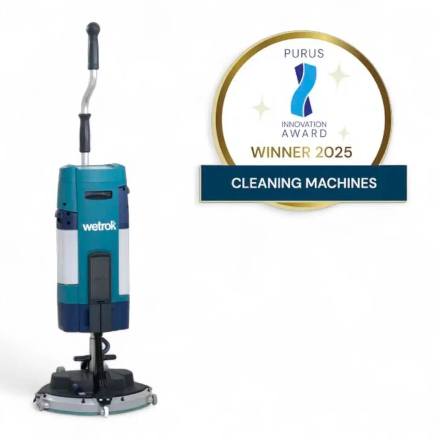 Teal und marineblaue wetrok spin befree bodenreinigungsmaschine mit schwarzem griff für effiziente reinigung